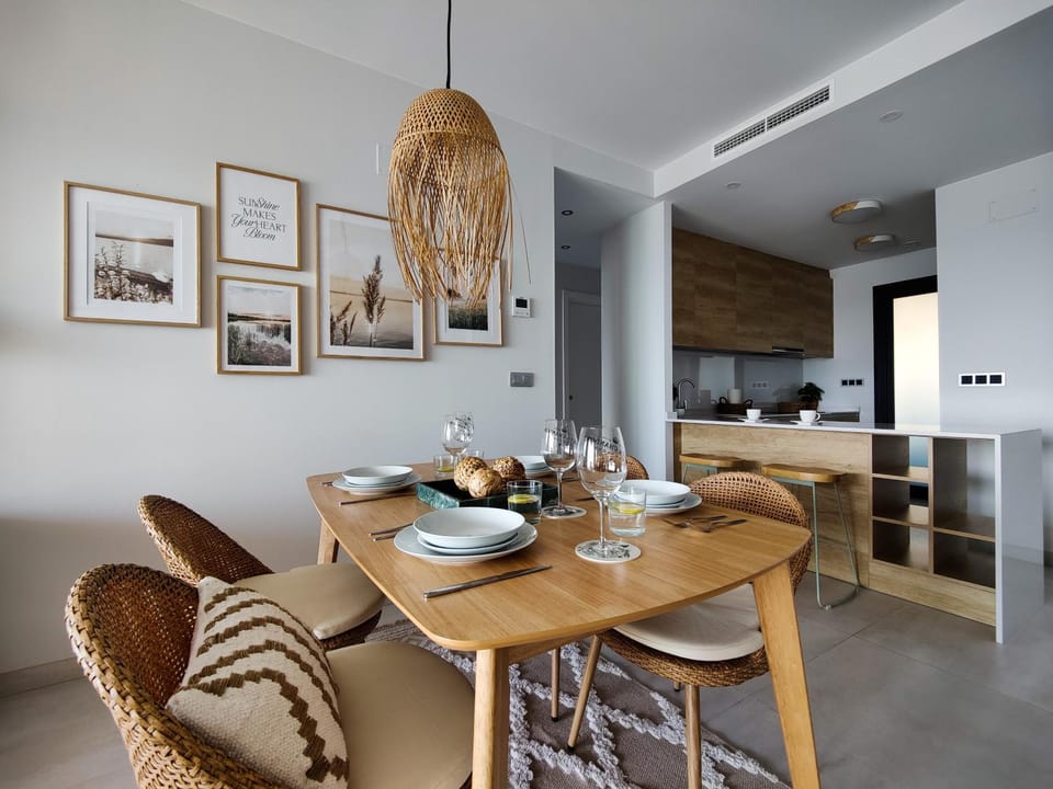 Kitchen or kitchenette, Living room, Seating area