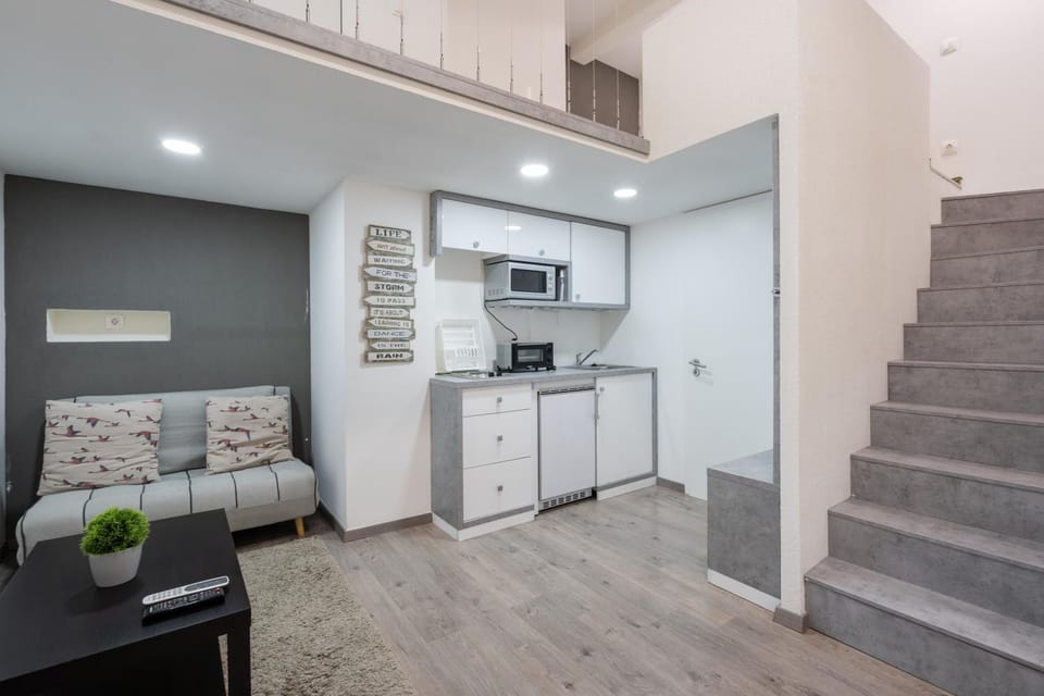 Facade/entrance, Kitchen or kitchenette, furniture, internet, internet, minibar, oven, stove