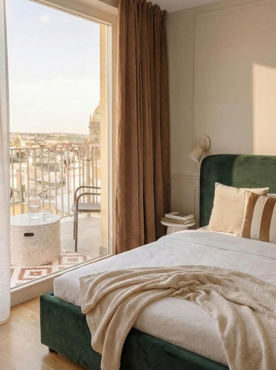 Bed, View (from property/room), Balcony/Terrace, Bedroom