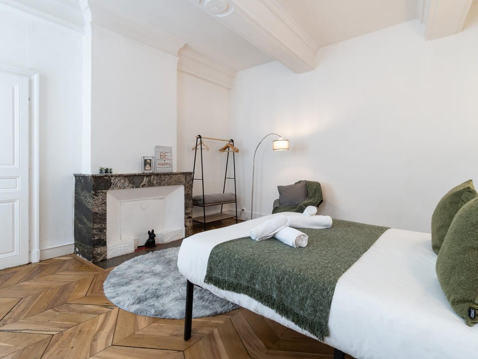 Photo of the whole room, Bedroom, flat iron, wardrobe