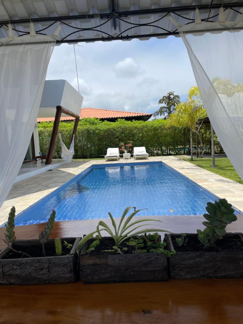 Pool view, Swimming pool, sunbed