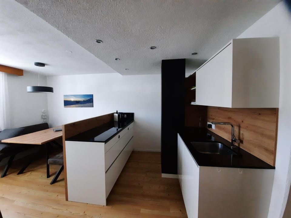 Living room, kitchen