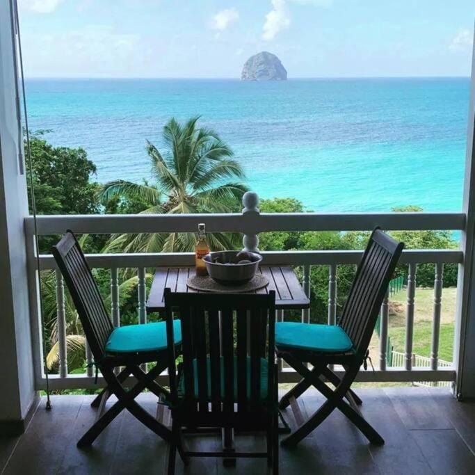 Patio, View (from property/room), Dining area, Beach, Sea view