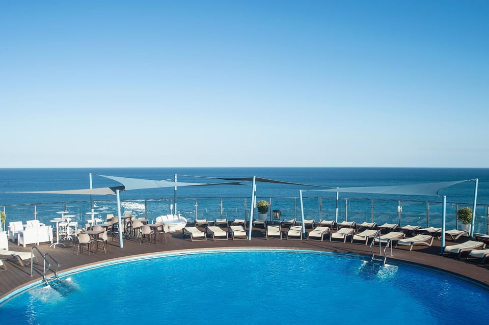 Summer, Solarium, View (from property/room), Sea view, Swimming pool, sunbed