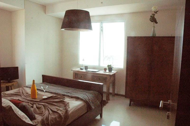 Bed, Bedroom, hair dresser, wardrobe
