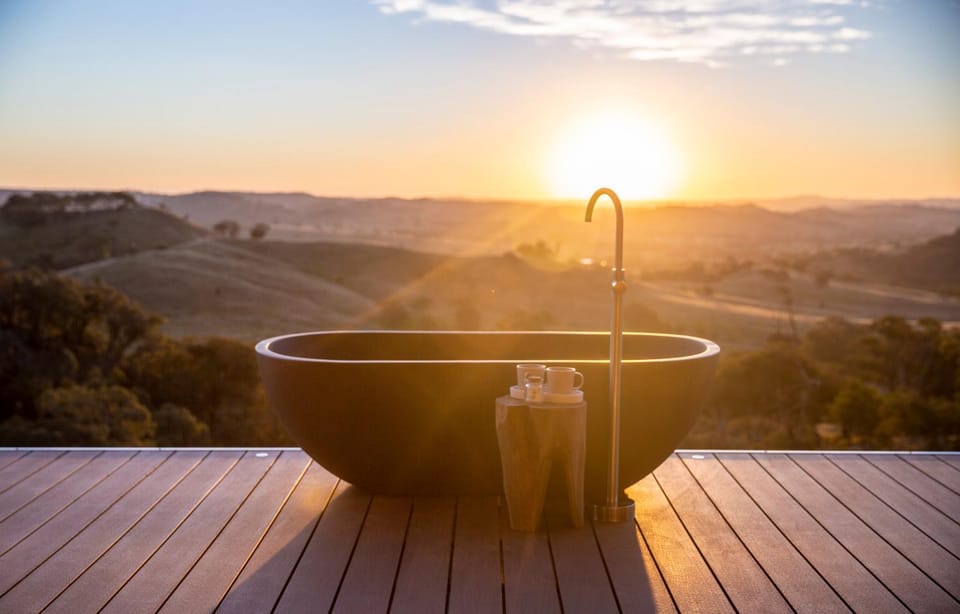 Natural landscape, Mountain view, Sunset