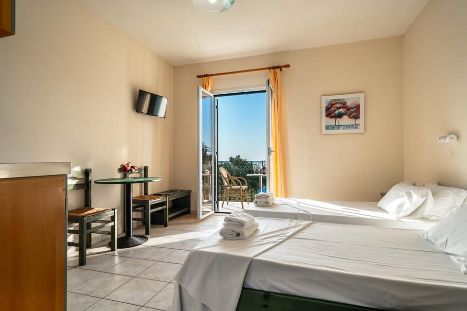 Property building, Living room, Bedroom