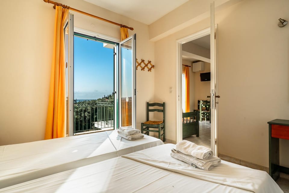 Property building, Living room, Bedroom