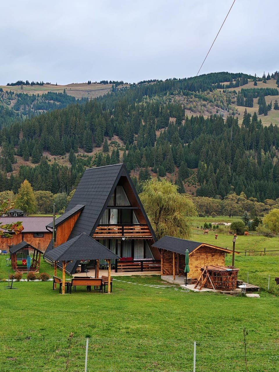 Property building, Natural landscape, Mountain view