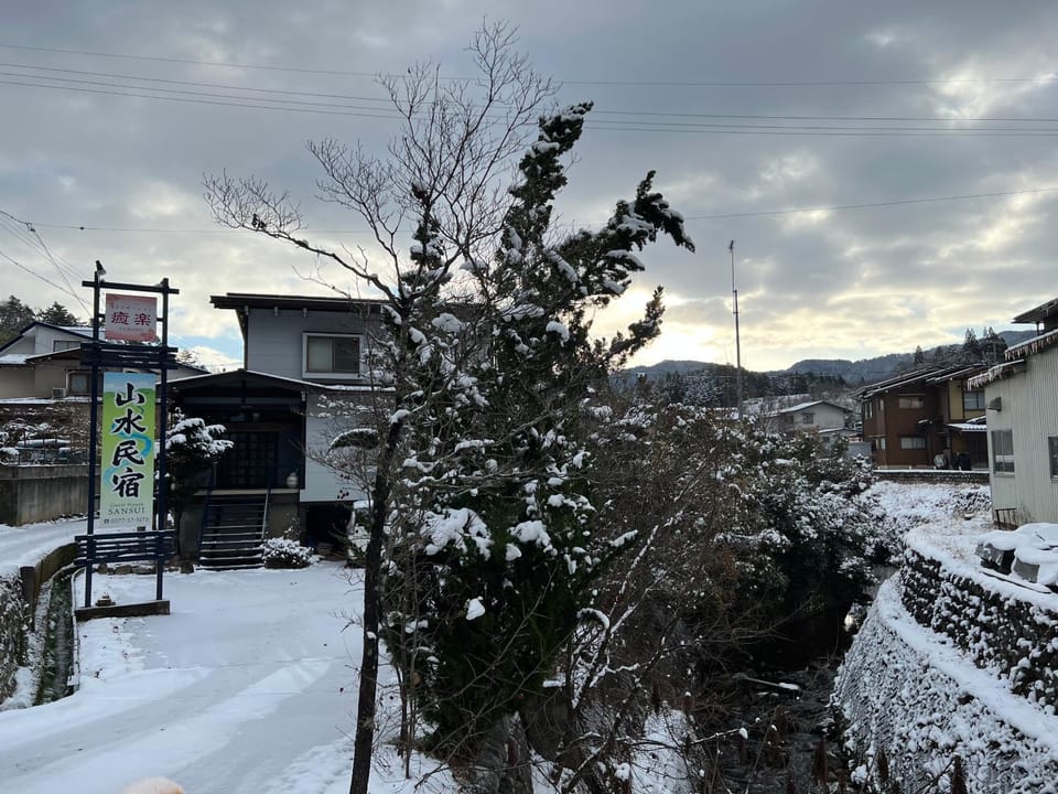 Property building, Winter, Mountain view