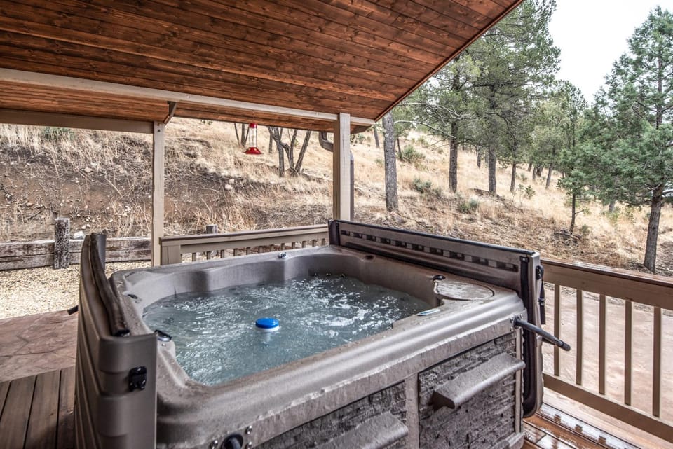 Patio, Natural landscape, Hot Tub