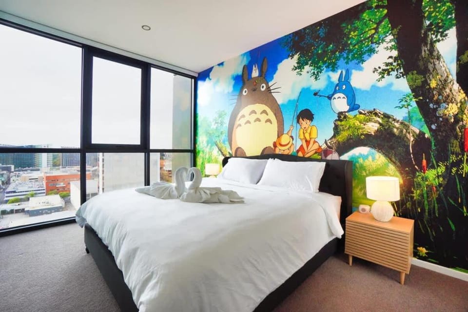 Unique Ghibli Theme Apt-Pool-Gym-Sauna-Steam Room Apartment in Adelaide