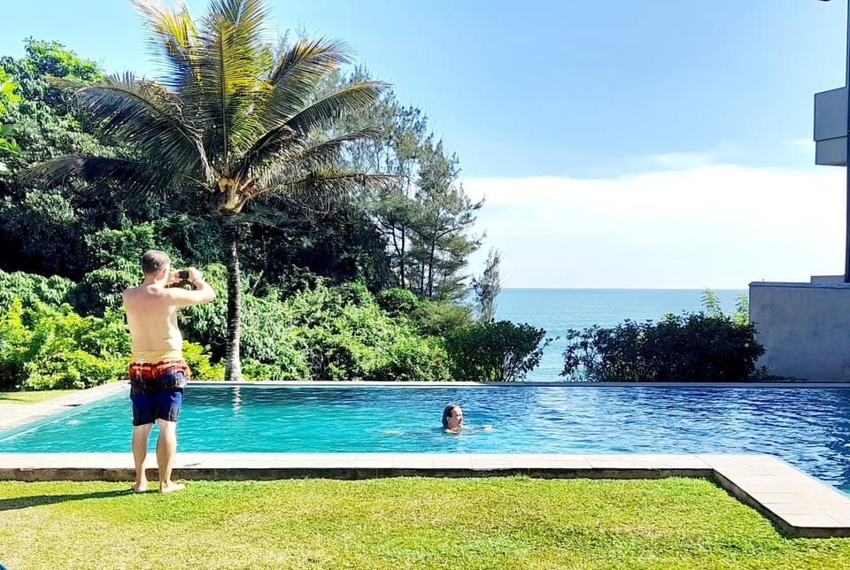 Day, People, Natural landscape, Garden view, Pool view, Sea view, Swimming pool