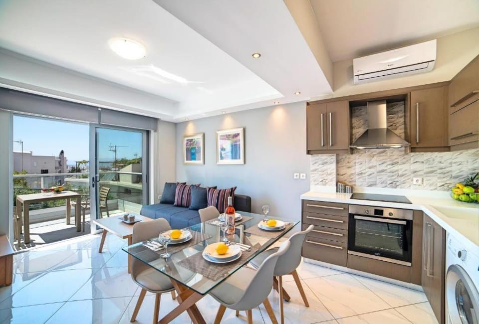 Living room, kitchen
