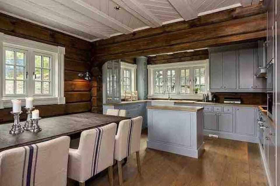 Stor og eksklusiv tømmerhytte Hemsedal House in Viken, Norway
