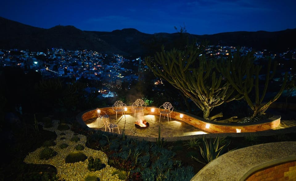 Night, Natural landscape, Balcony/Terrace, Mountain view