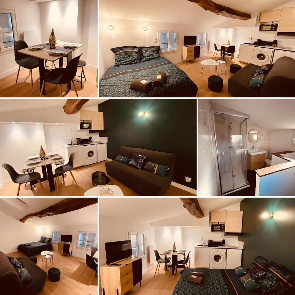 Bed, TV and multimedia, Kitchen or kitchenette, Living room, Seating area, Dining area, Bedroom