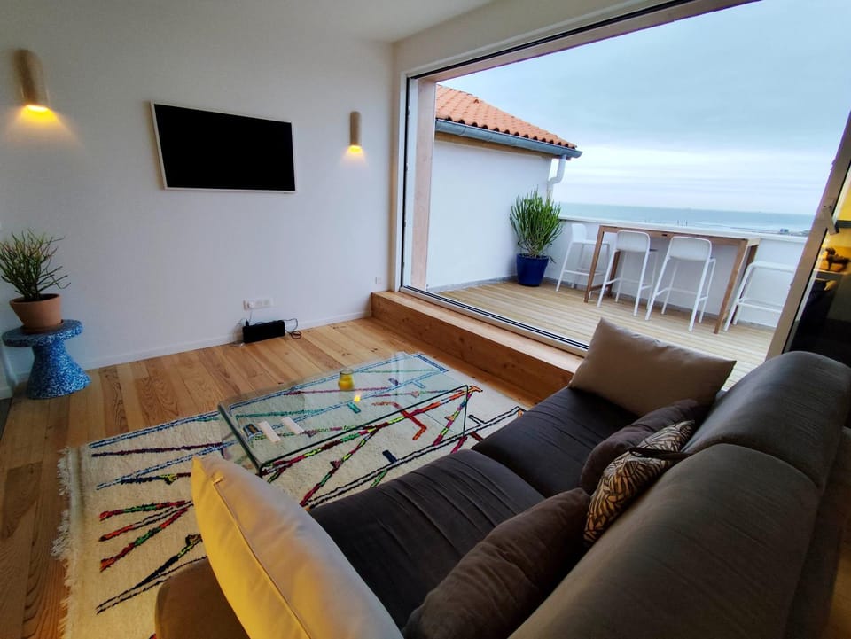 T2 Anglet rooftop vue ocean plage a 2 minutes Apartment in Anglet