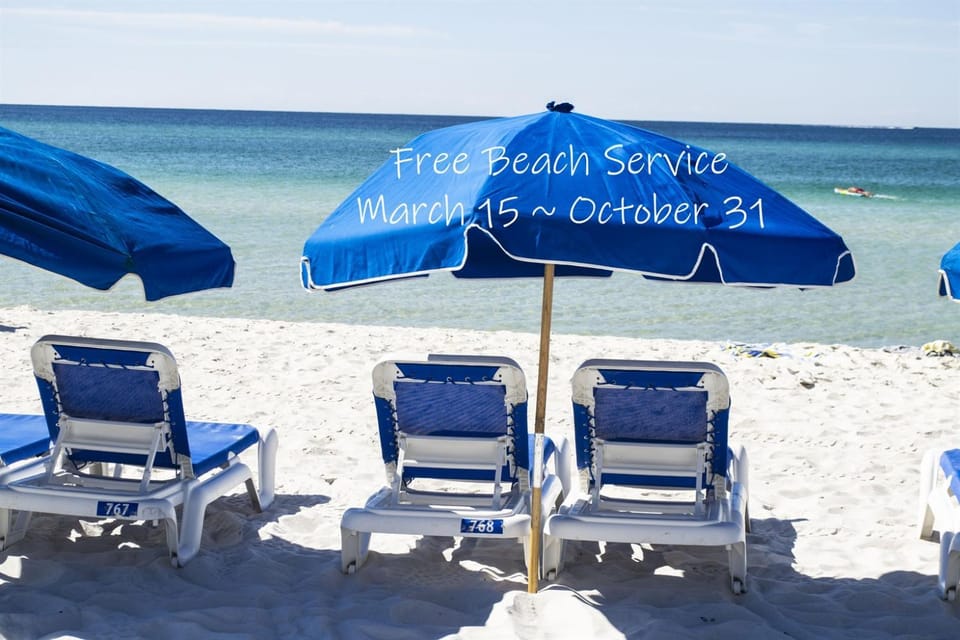 Beachfront, Free beach service, No fees-CC305 Pcb Apartment in Panama City Beach