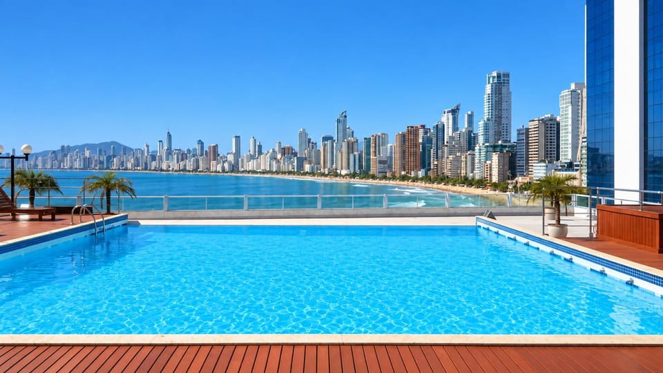 Property building, Beach, Sea view, Swimming pool