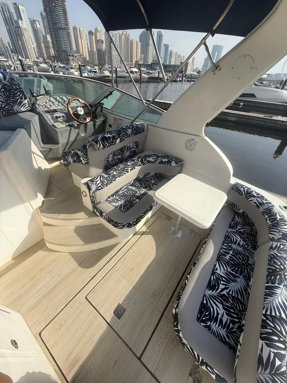 Yacht boat 2 Beds 1 Bath Dubai Eye Dubai Marina JBR Docked boat in Dubai