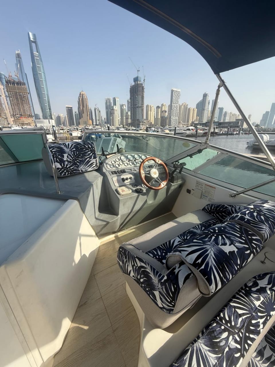 Yacht boat 2 Beds 1 Bath Dubai Eye Dubai Marina JBR Docked boat in Dubai