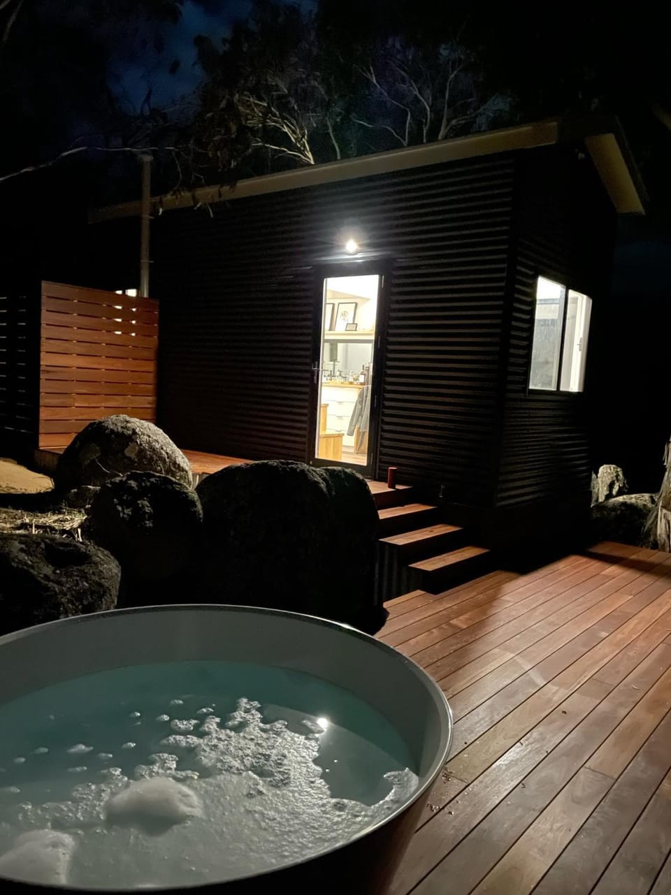 Patio, Night, Hot Tub