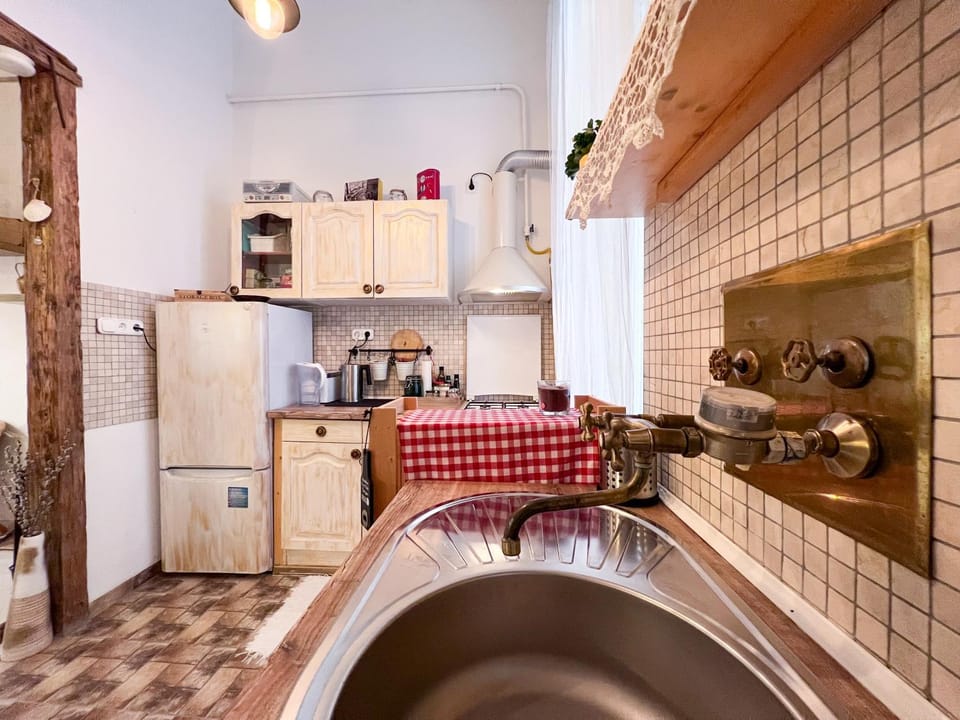 Kitchen or kitchenette, dishwasher, stove
