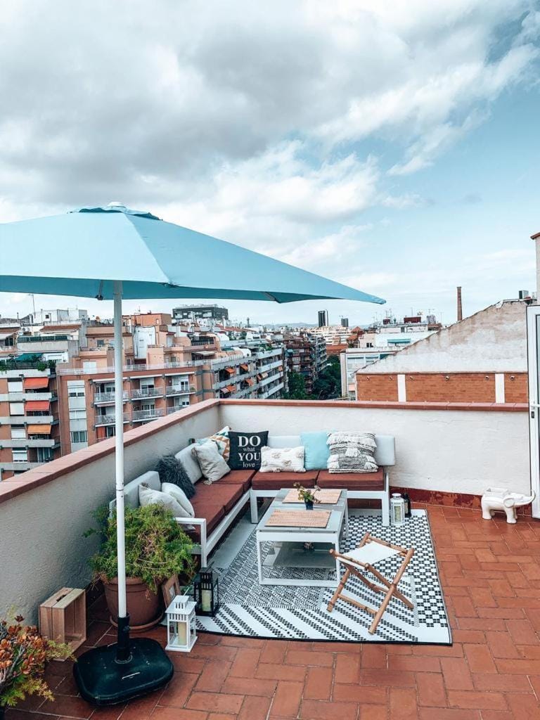 Patio, City view