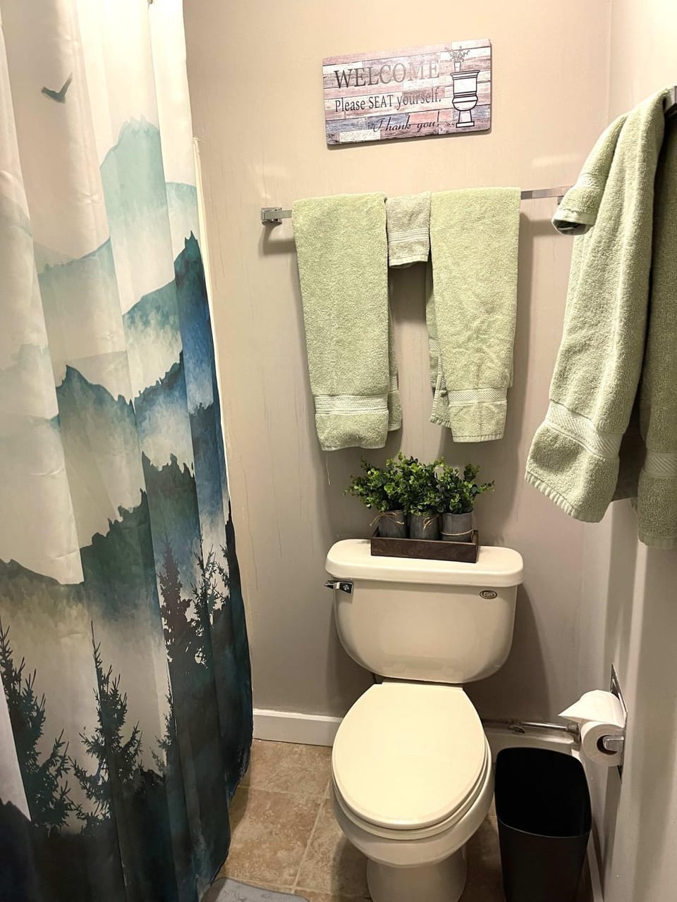 Toilet, Bathroom, towels