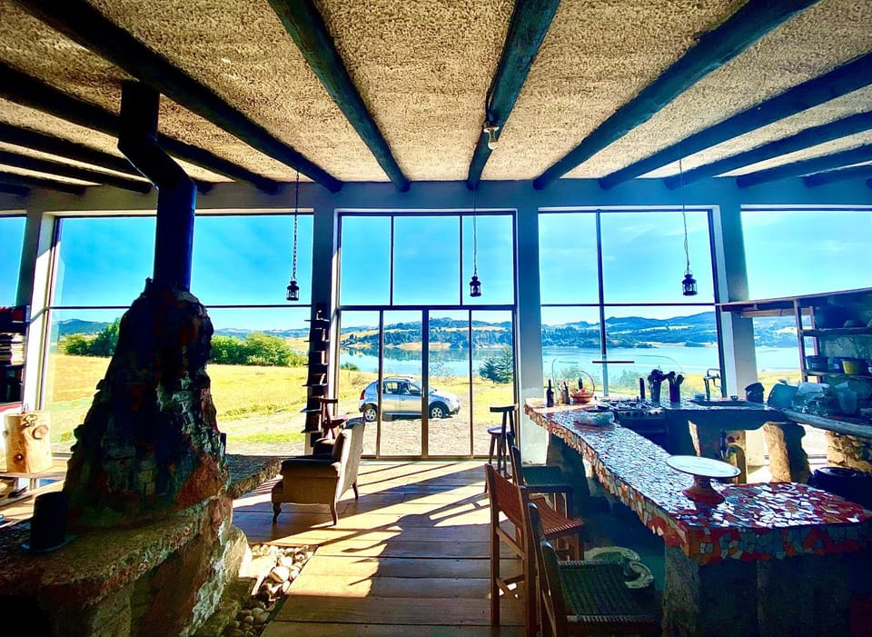 Natural landscape, Living room, Lake view, Mountain view