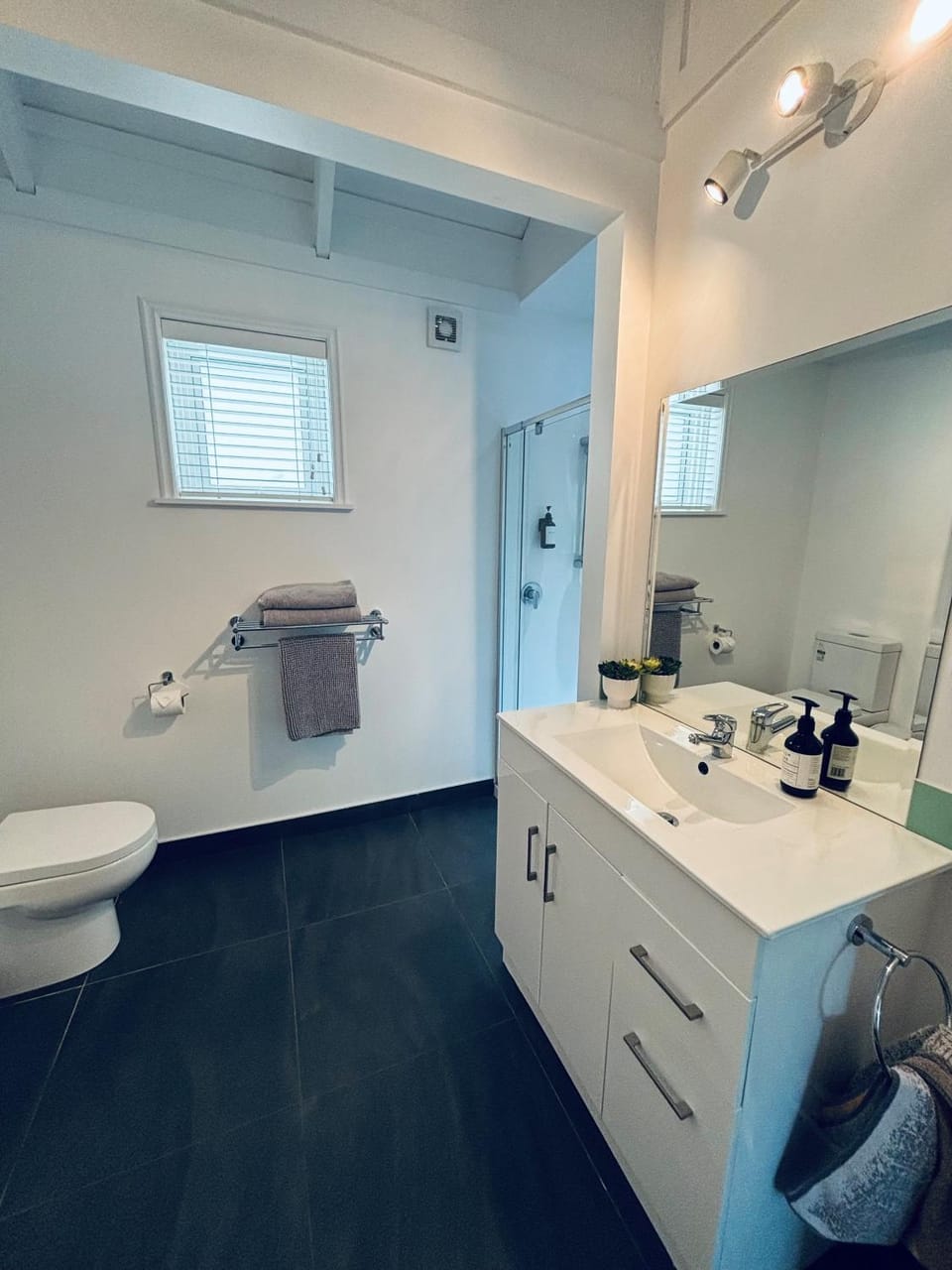 Toilet, Bathroom, towels