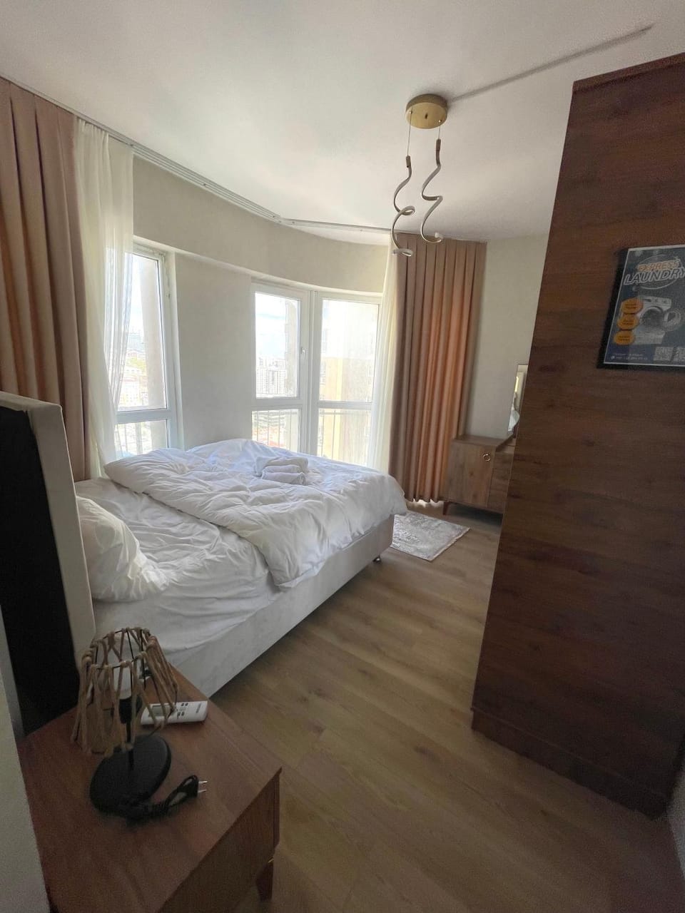 Bed, Photo of the whole room, Bedroom, wardrobe