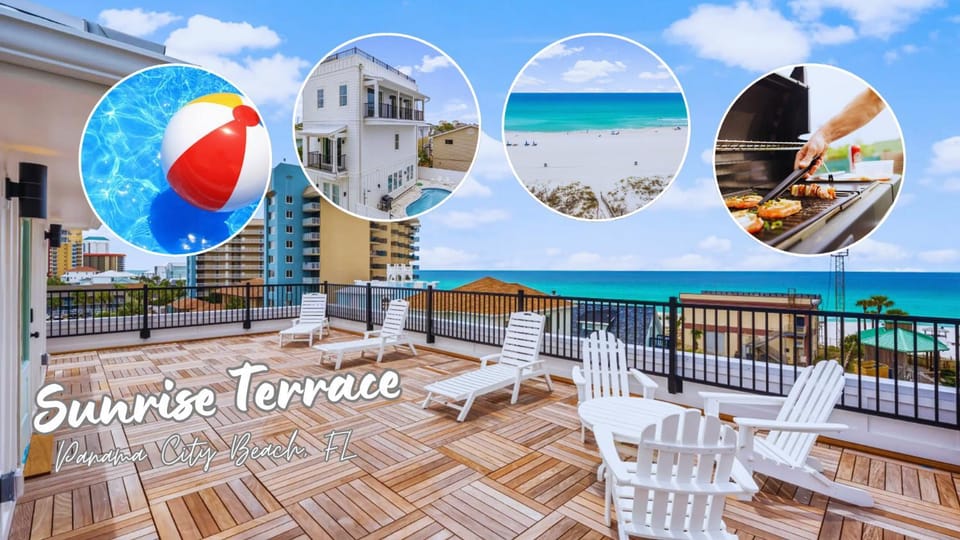 Property building, Day, Beach, Text overlay, Sea view