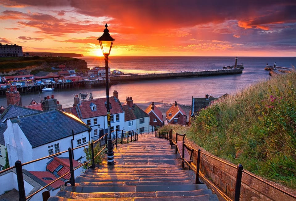 Natural landscape, Sea view, Sunset