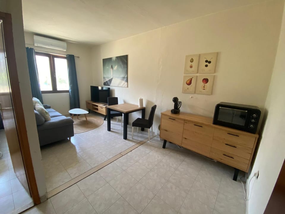 TV and multimedia, Kitchen or kitchenette, Living room, Seating area, Dining area
