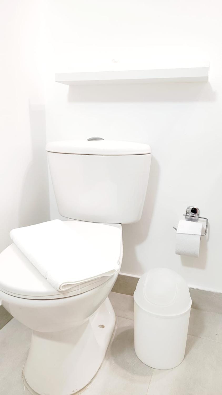 Toilet, Bathroom, towels