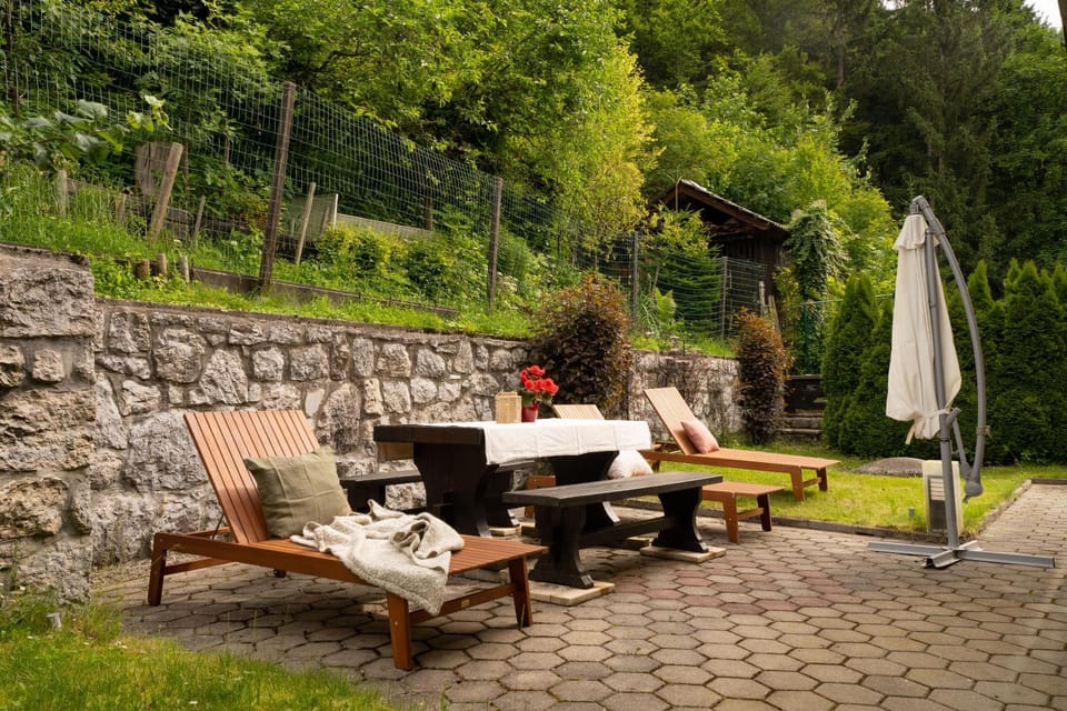 Day, Garden, sunbed