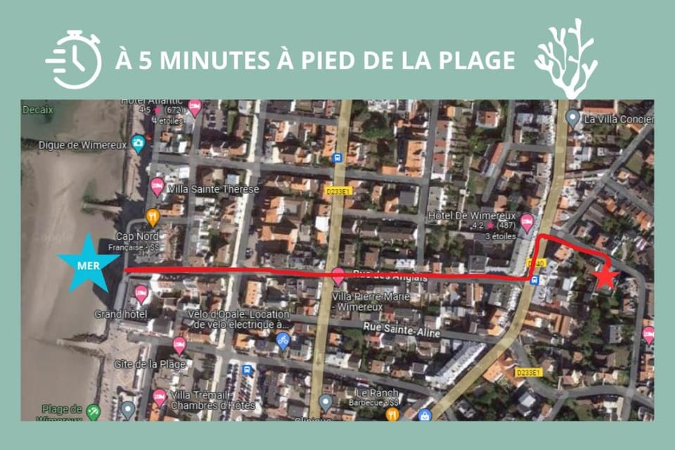 Le Paisible, calme, central, 5 min de la plage de Wimereux Apartment in Wimereux