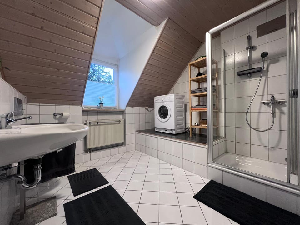 Shower, Bathroom, washing machine