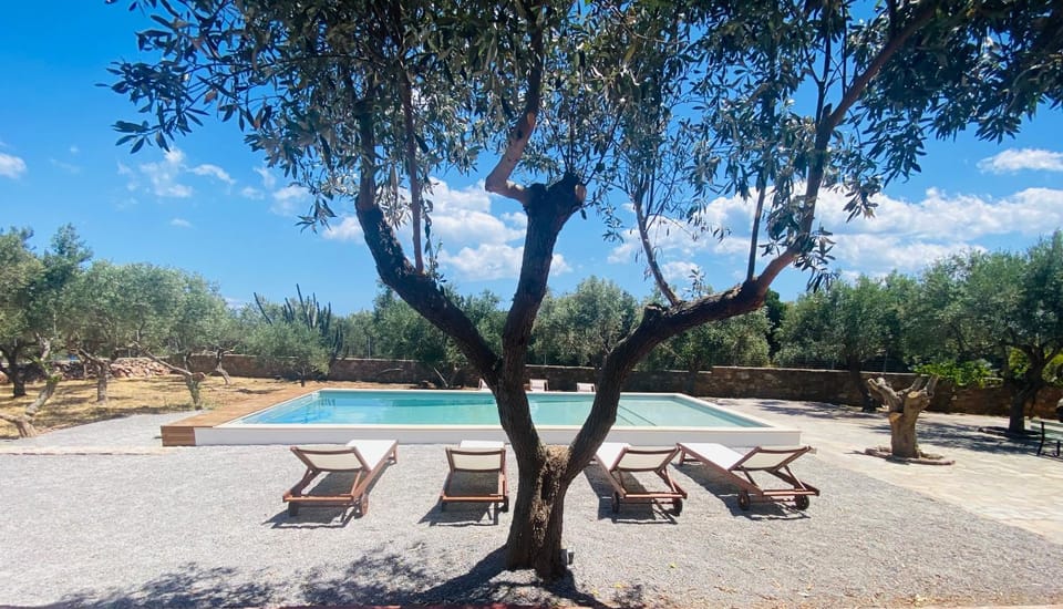 Joyanna Villa Pool, Sea View & Olive Grove Serenity in Mani Villa in Peloponnese Region