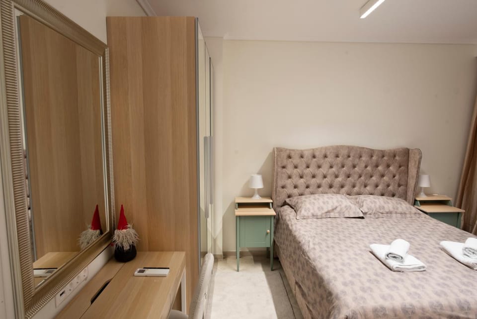 Bed, Photo of the whole room, Bedroom, towels, wardrobe