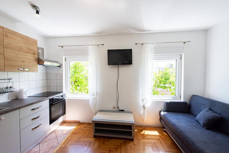 Living room, kitchen