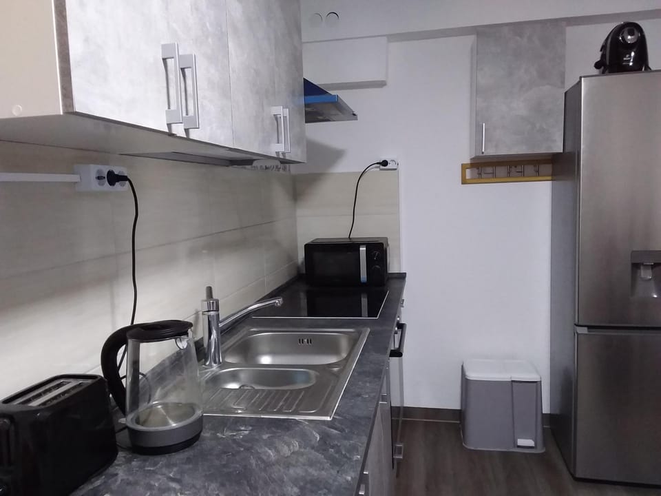 Kitchen or kitchenette, minibar