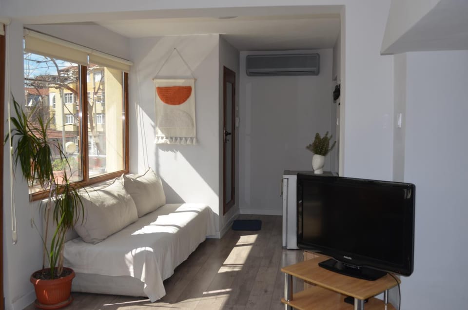 Communal lounge/ TV room, TV and multimedia, Living room, Seating area, air conditioner