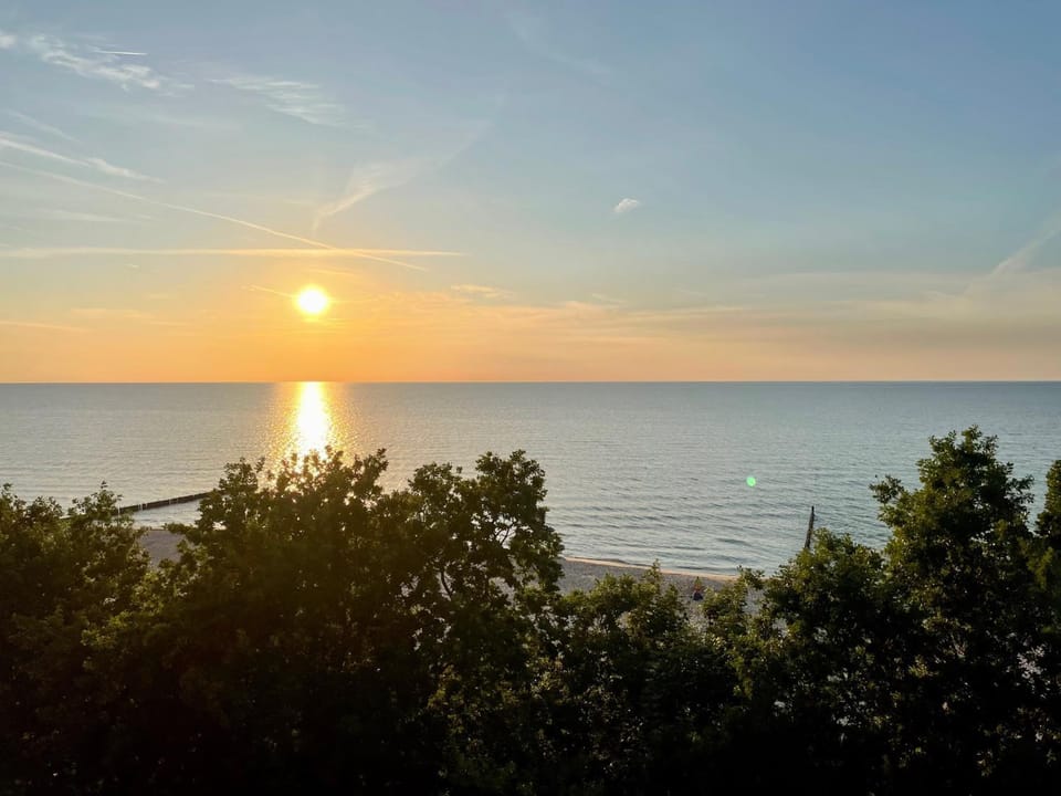 Natural landscape, Sea view, Sunset