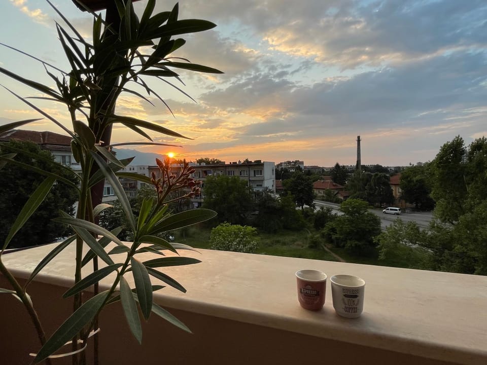 Day, Natural landscape, View (from property/room), Balcony/Terrace, Sunset