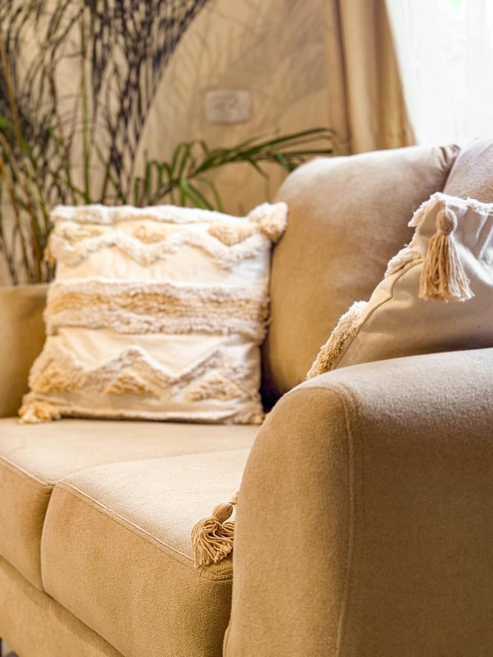 Decorative detail, Seating area, Bedroom