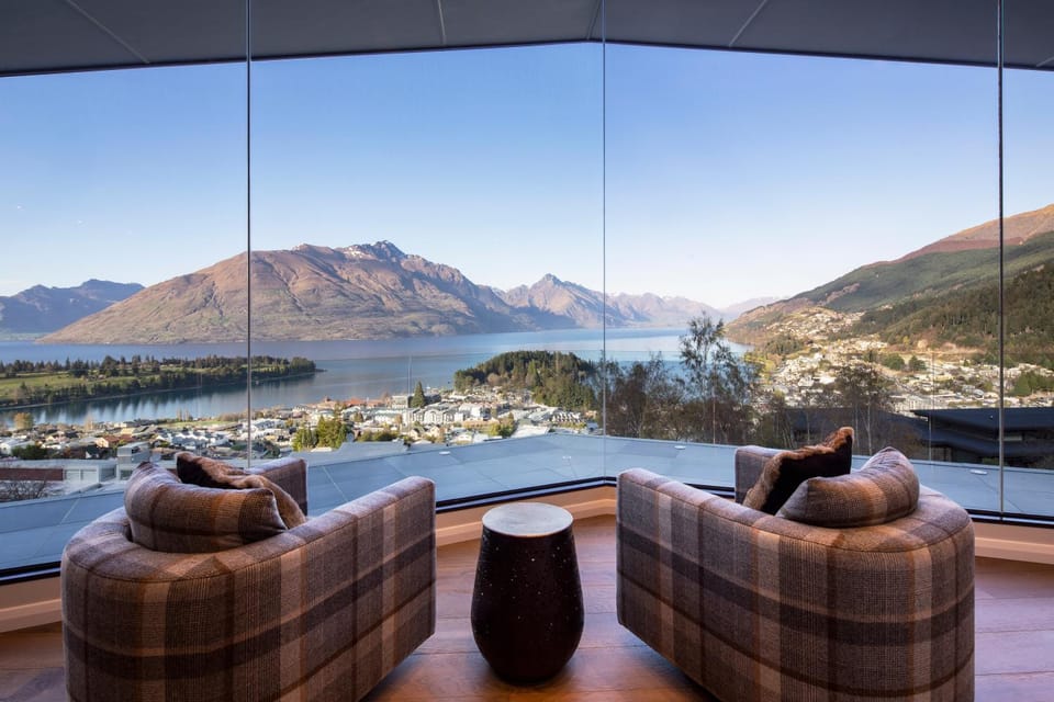 Natural landscape, Living room, Seating area, Lake view, Mountain view