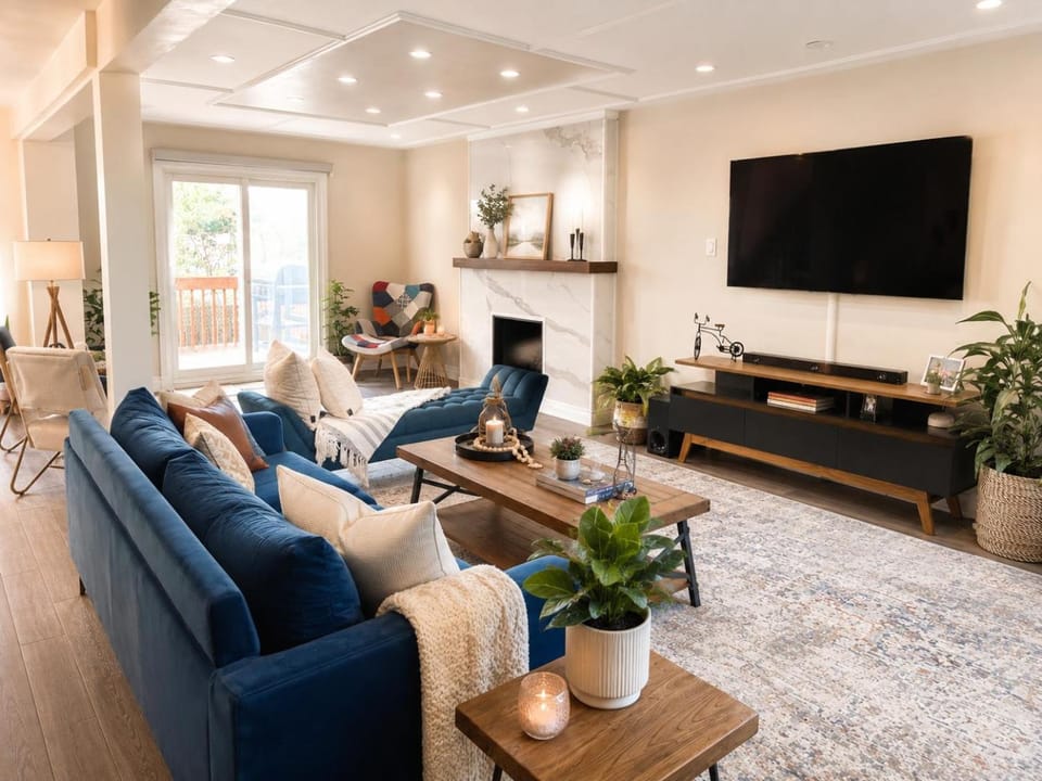 TV and multimedia, Living room, Seating area, Evening entertainment